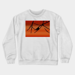 Tiny Verdin Silhouette On The Summer Sunset Crewneck Sweatshirt